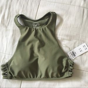 NWT Hollister High neck bikini top